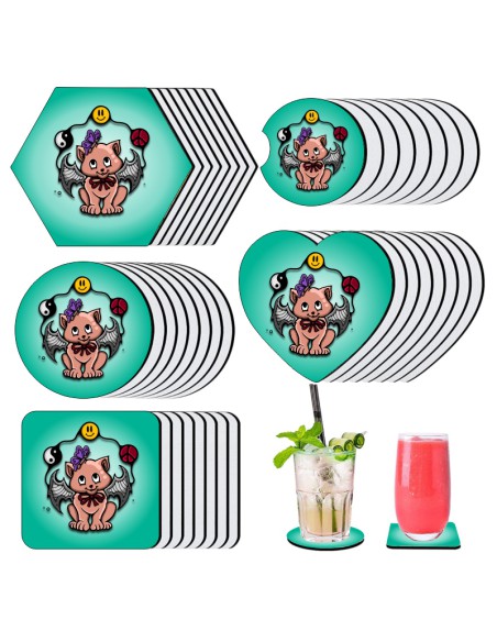 Posavasos personalizados Gatocielado