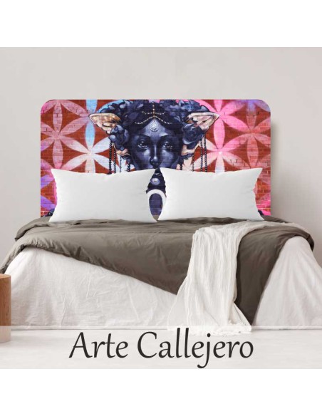 Cabecero personalizado artístico