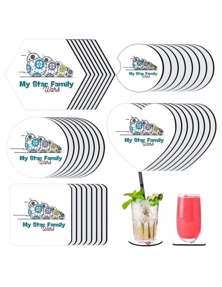 Posavasos personalizados My star family wars