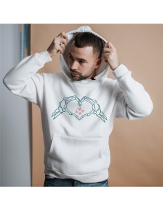 Sudadera unisex Skull heart