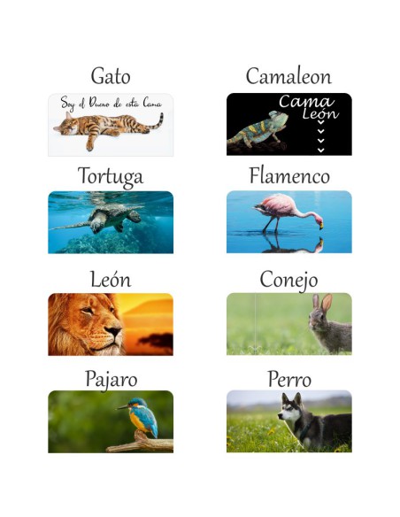 Cabecero personalizado Animales