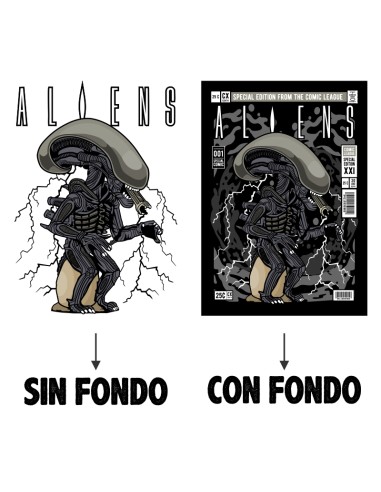 Camiseta unisex Aliens pop