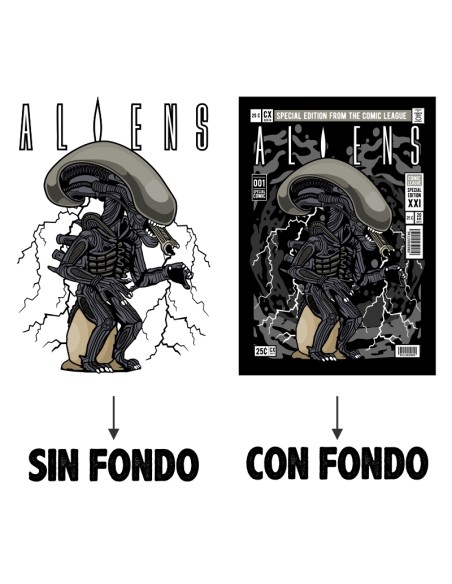 Camiseta unisex Aliens pop
