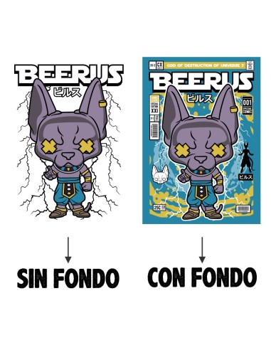 Camiseta unisex Beerus pop