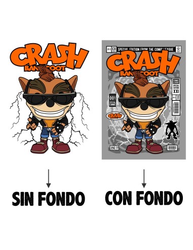 Camiseta unisex Crash