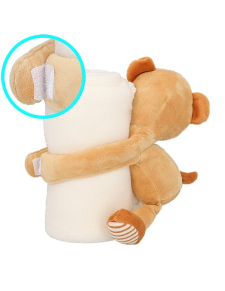 Manta Polar Personalizada con Osito de Peluche