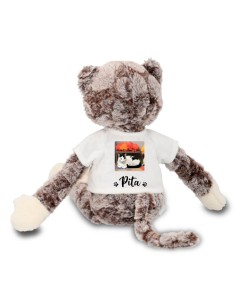 Gato de Peluche con Camiseta Personalizable 2