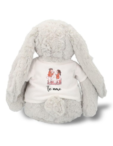 Conejo de Peluche con Camiseta Personalizable