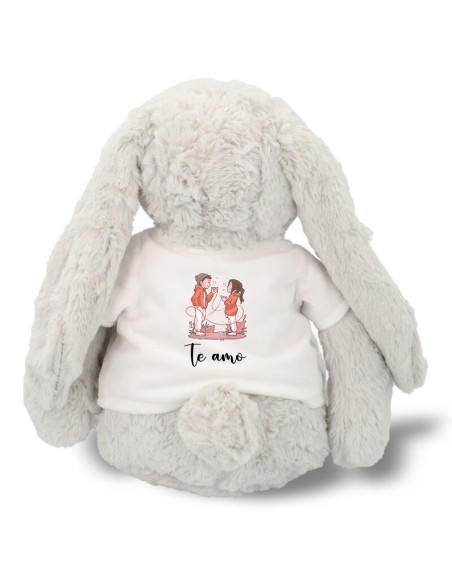 Conejo de Peluche con Camiseta Personalizable