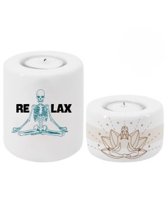 Portavelas Cerámico Personalizable 2