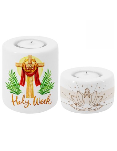 Portavelas Cerámico Personalizable