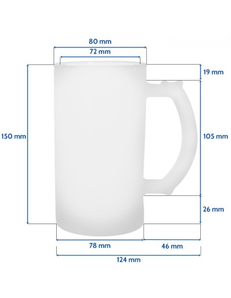 Jarras de Cristal Esmerilado Personalizados