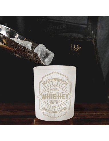 Vaso de Cristal Esmerilado Personalizable