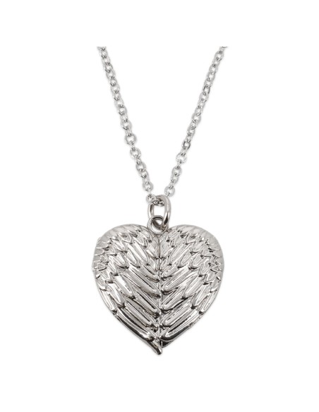 Colgante Corazón con Alas Personalizado - Relicario con Cadena